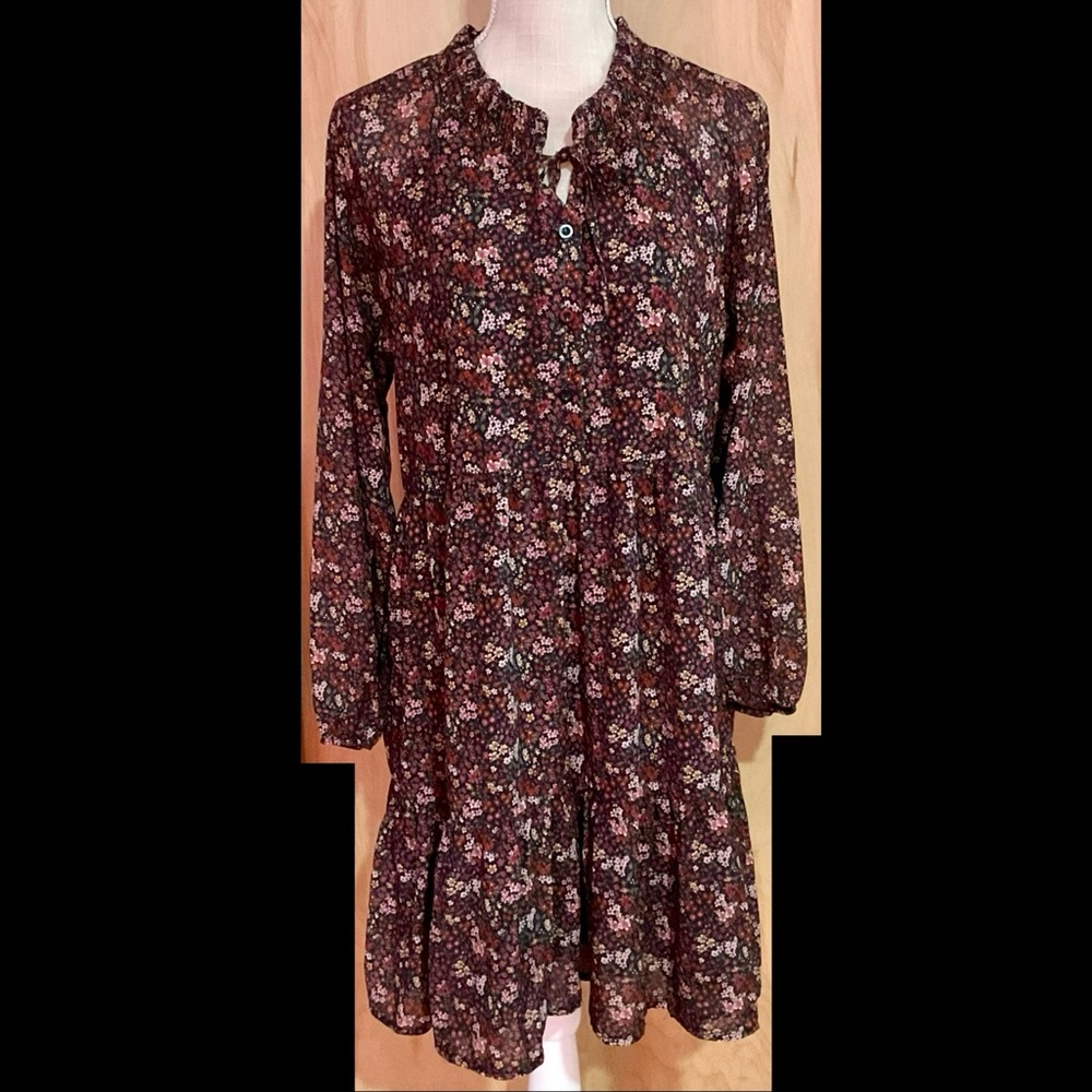American Eagle Floral Long Sleeve Dress - EUC